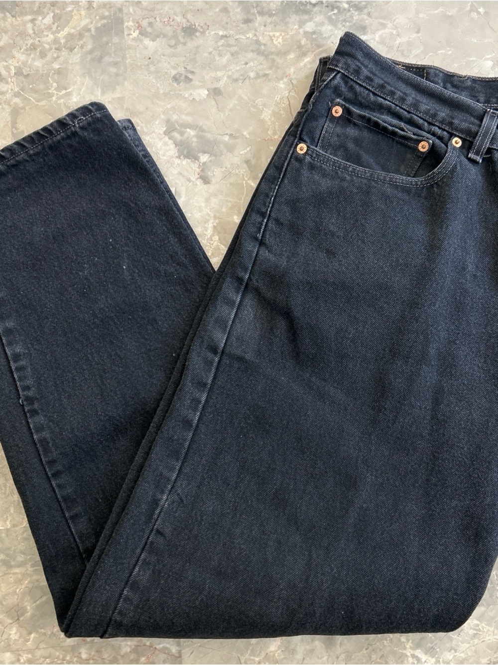 Vintage Y2K Levi’s 550 Relaxed Fit Black Jeans 38x30
